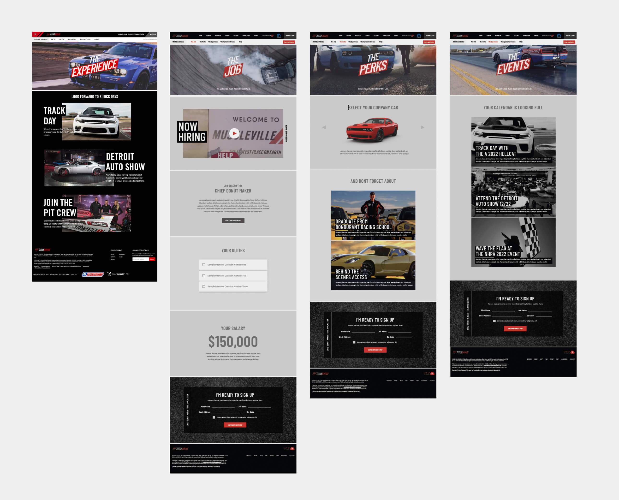 Website pages
