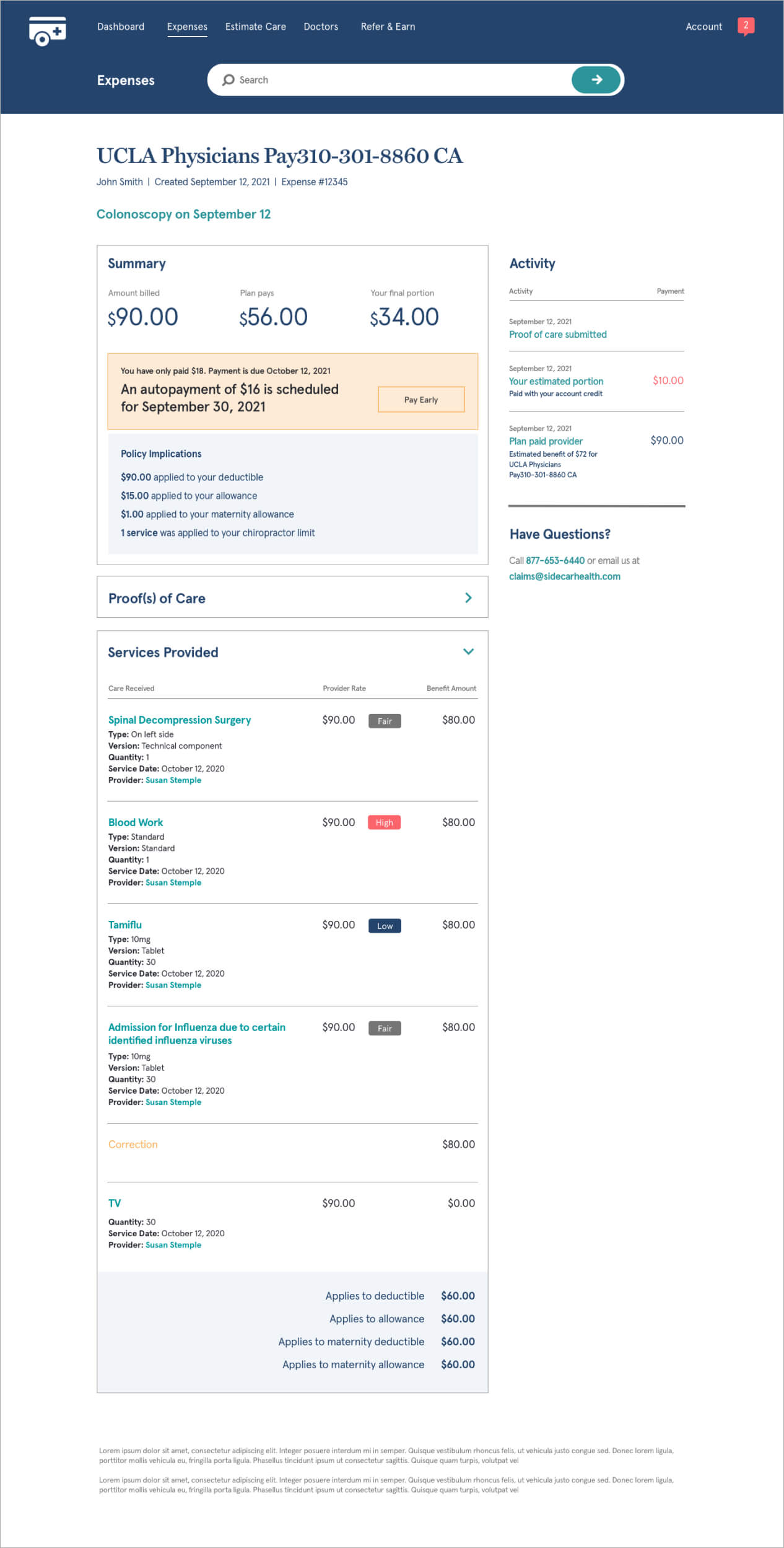 Website design